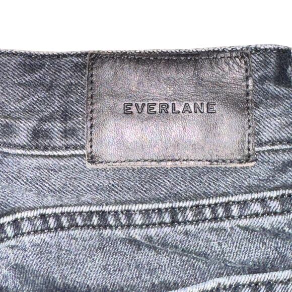 Everlane The Curvy 90's Cheeky Straight Leg Jeans Women's Sz 28 Black Button Fly - Picture 3 of 6